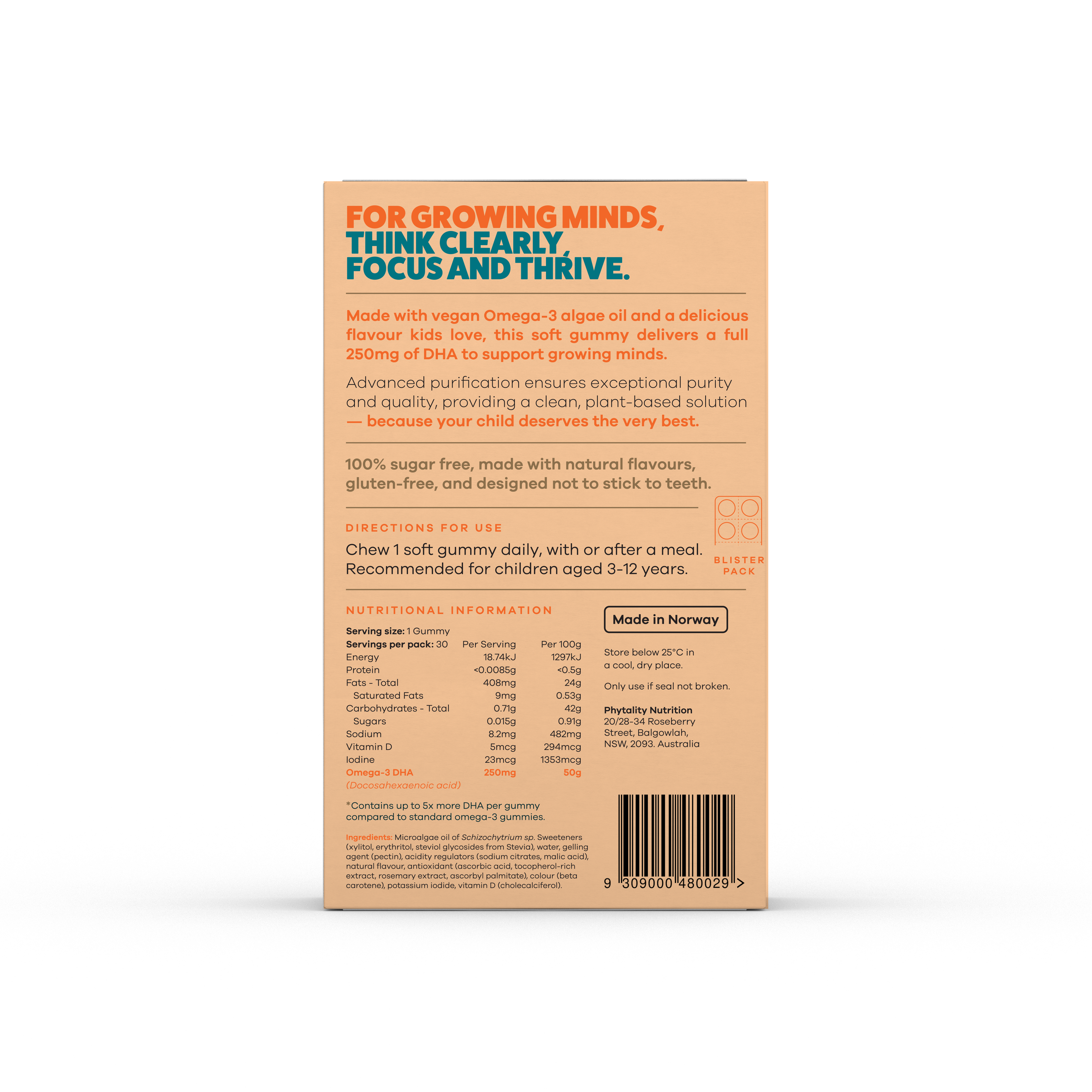 KIDS Clean Omega-3 DHA Soft Gummies