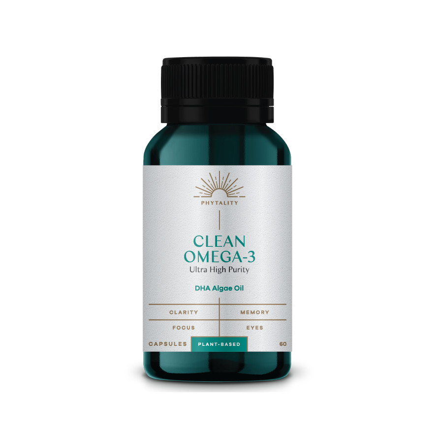 Clean Omega-3 DHA Capsules 60-pack by Phytality